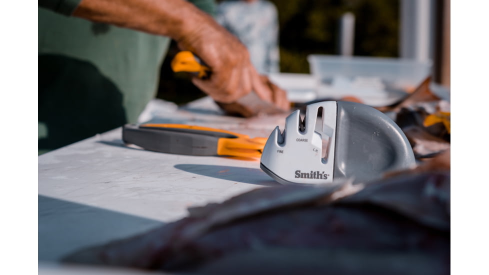 Smiths Diamond Edge Grip MAX Sharpener, Gray/White, SP-51003