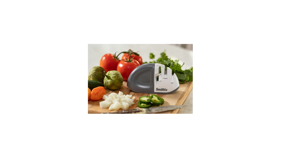 Smiths Diamond Edge Grip MAX Sharpener, Gray/White, SP-51003