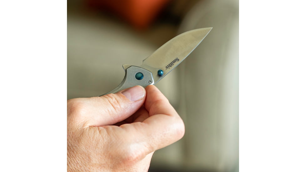 Smiths Noesis 2.75 in Folding Knife, Frame Lock, Gray, 51245