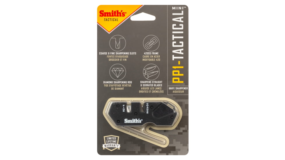 Smiths PP1-Mini Tactical Sharpener, Black, SP-50982