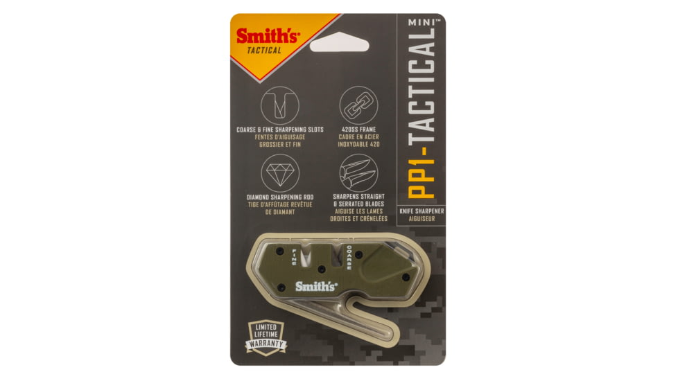 Smiths PP1-Mini Tactical Sharpener, OD Green, SP-50984