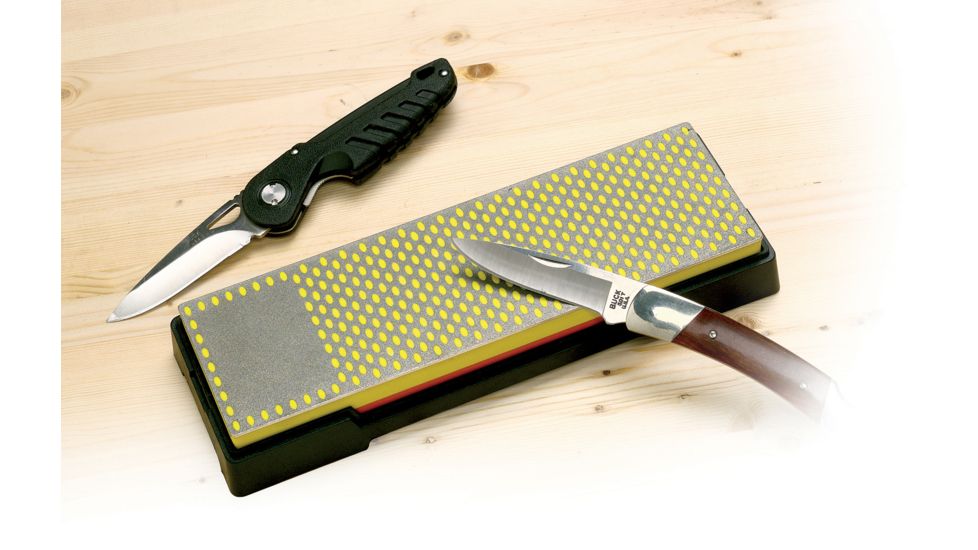 Smiths 6in. X 2.5in. Diamond Bench Stone, Coarse, Black/Metallic/Yellow SP-DBSC