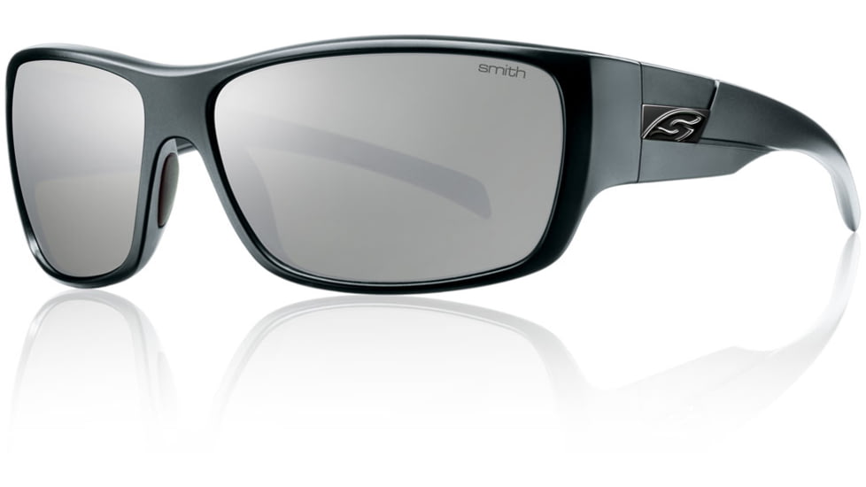 Smith Optics Frontman Sunglasses - Matte Black Frame w/ Polarized Platinum Lens FNPPGYMMB