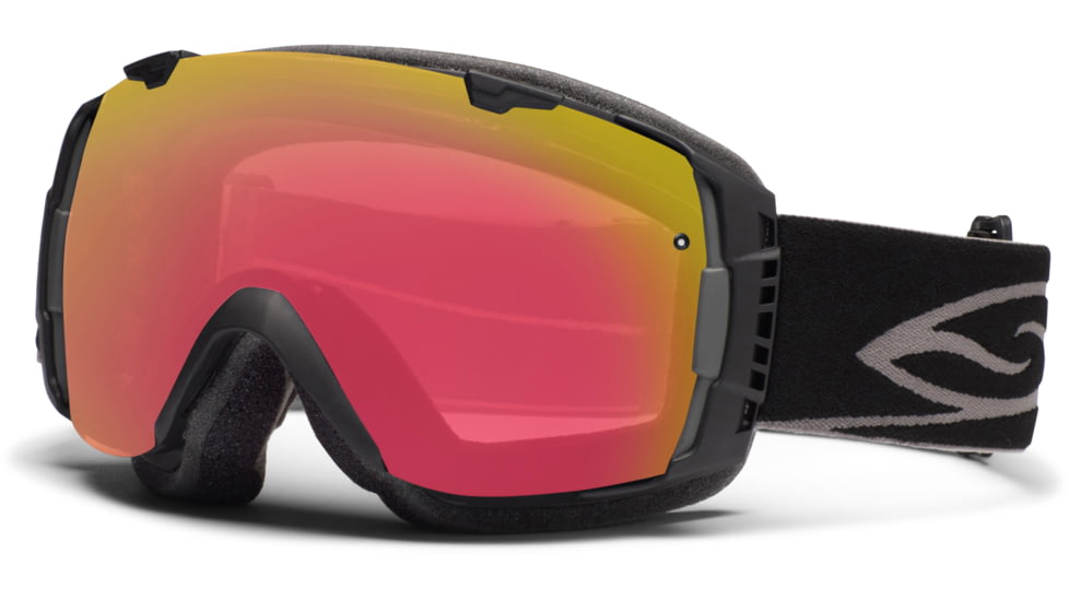 Smith Optics I/O Snow Goggles - Black Frame w/ Photochromic Red Sensor and Green Sol X Lens IO7PRZBK12