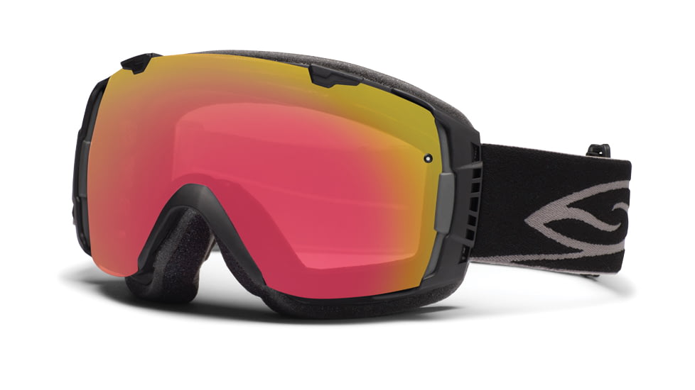 Smith Optics I/O Snow Goggles - Black Frame w/ Red Sensor and Platinum Lens IO7RZBK12