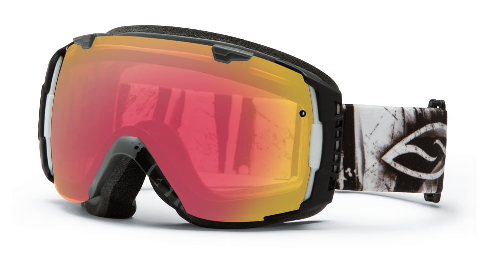 Smith Optics I/O Snow Goggles - Charcoal Batik Frame w/ Red Sensor and Platinum Lens IO7RZCB13