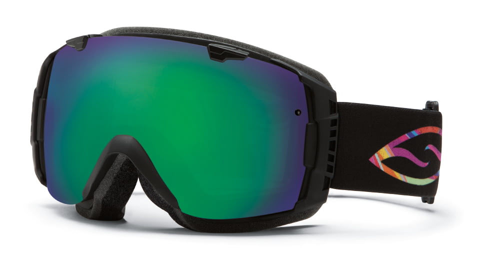 Smith Optics I/O Snow Goggles - Facemelter Frame w/ Green Sol X and Red Sensor Lens IO7NXFM13
