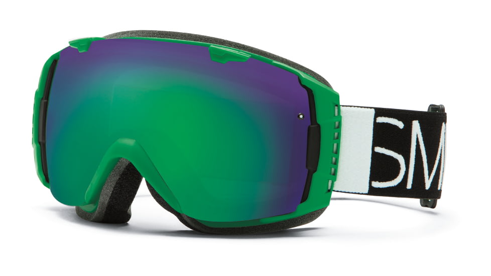 Smith Optics I/O Snow Goggles - Kelly Blockhead Frame w/ Green Sol X and Red Sensor Lens IO7NXKB13