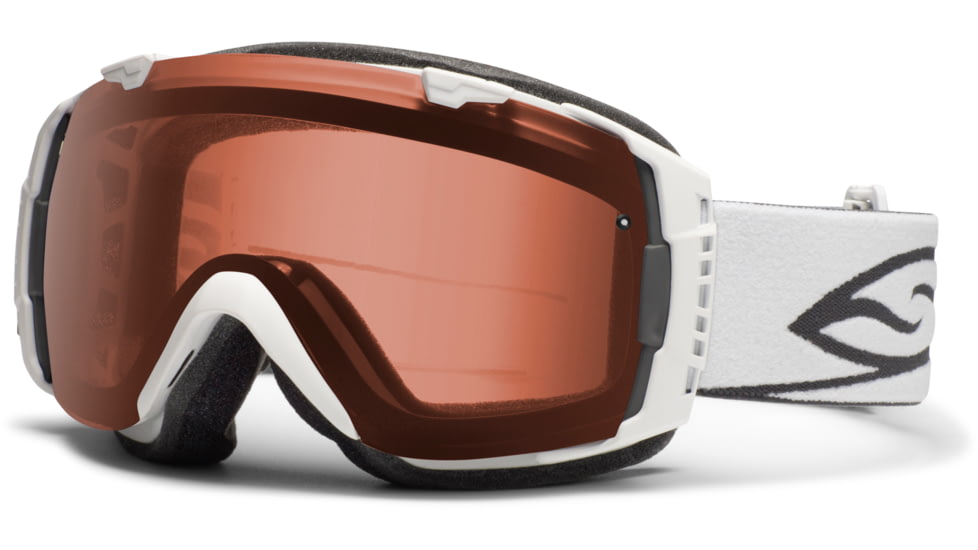 Smith Optics I/O Snow Goggles - White Frame w/ Polarized Rose Copper and Blue Sensor Lens IO7EPWT12