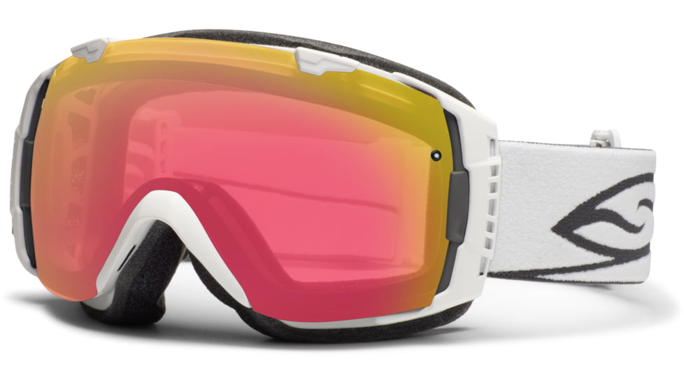 Smith Optics I/O Snow Goggles - White Frame w/ Red Sensor and Platinum Lens IO7RZWT12