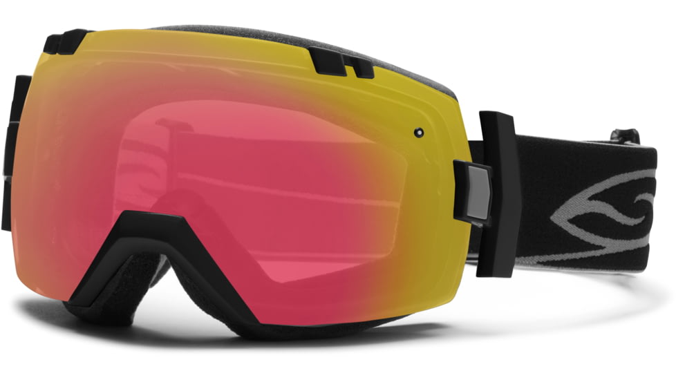 Smith Optics I/OX Snow Goggles - Black Frame w/ Red Sensor and Platinum Lens IL7RZBK13