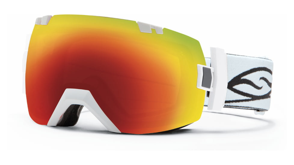 Smith Optics I/OX Snow Goggles - White Frame w/ Red Sol X and Blue Sensor Lens IL7DXWT13