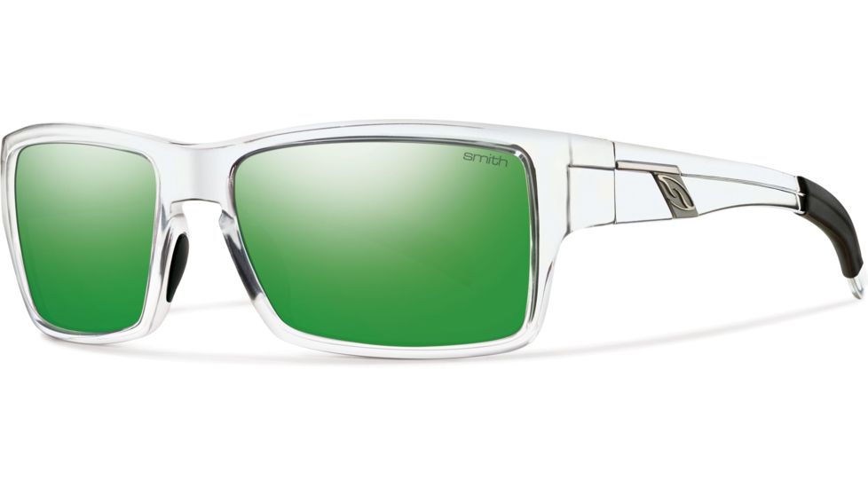 Smith Optics Outlier Sunglasses - Crystal Frame w/ Green Sol-X Lens OUPCGMCR