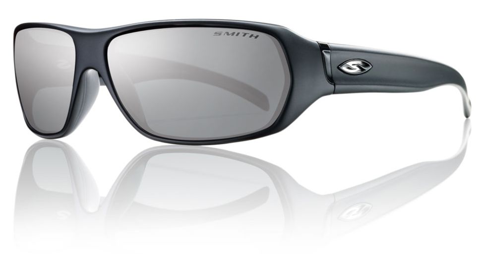 Smith Optics Pavilion Sunglasses - Matte Black Frame w/ Polarized Platinum Lens PVPPGYMMB