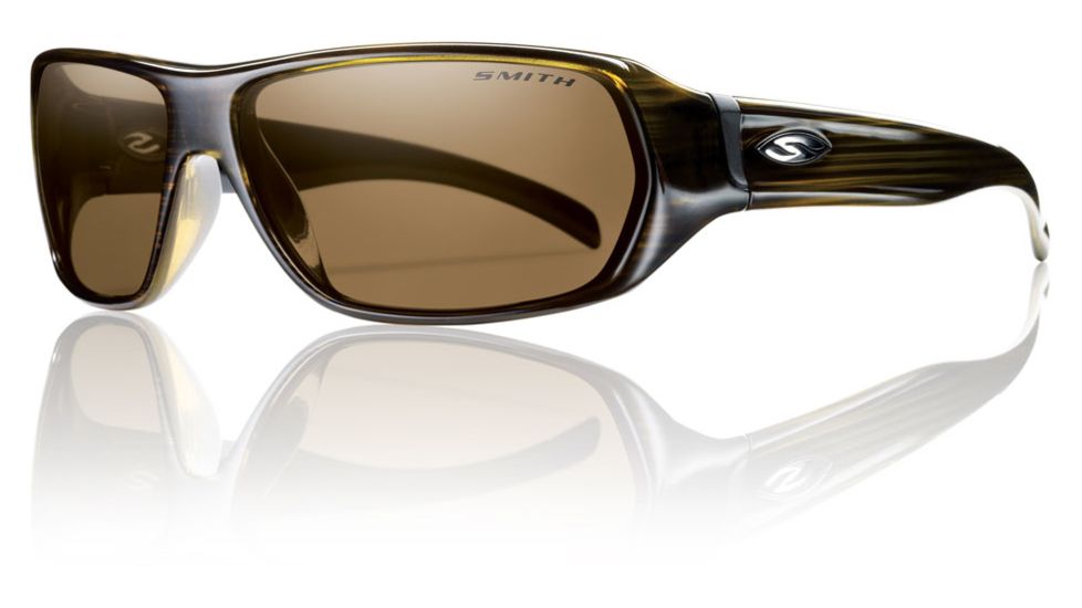 Smith Optics Pavilion Sunglasses - Olive Stripe Frame w/ Polarized Brown Lens PVPPBROS