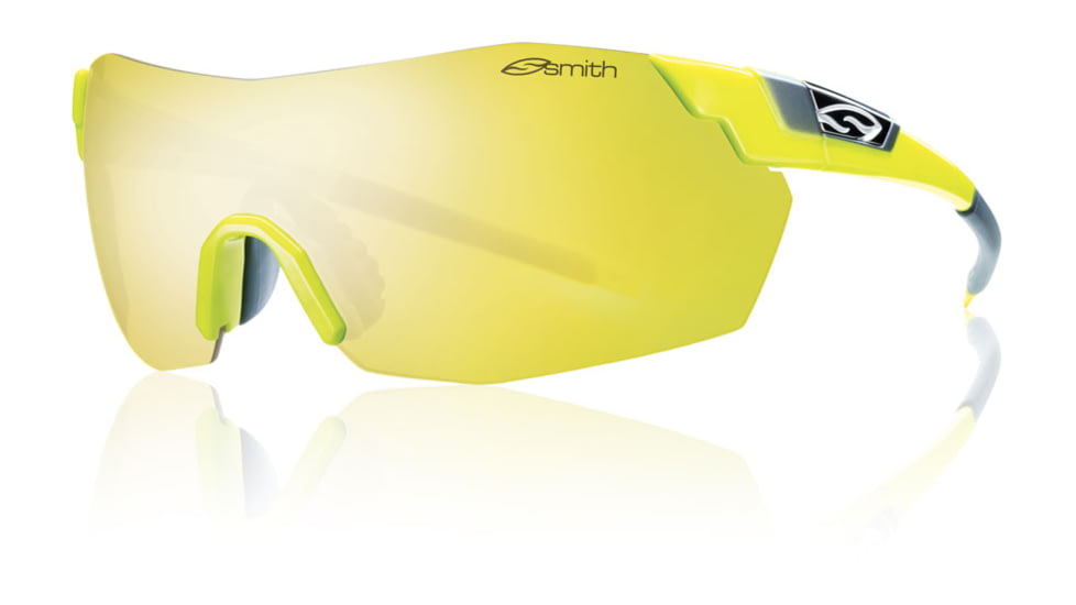 Smith Optics Pivlock V2 Max Sunglasses - Acid Yellow Frame w/ Yellow Mirror/Ignitor/Clear Lens VWMPCYLMAY