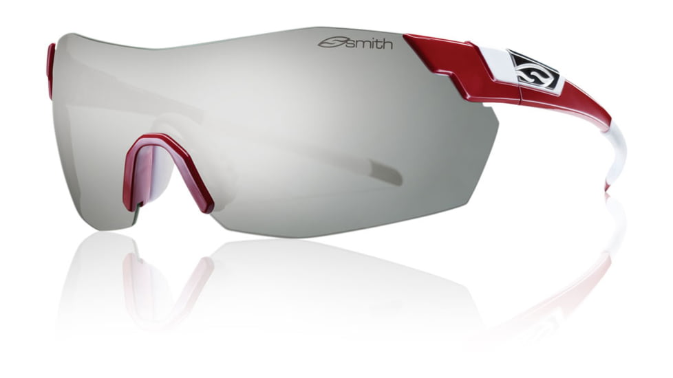 Smith Optics Pivlock V2 Max Sunglasses - Caldera Red Frame w/ Super Platinum/Ignitor/Clear Lens VWMPCSPTRD