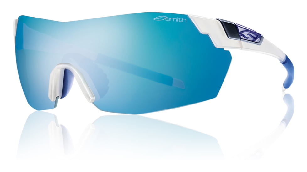 Smith Optics Pivlock V2 Max Sunglasses - Matte Clear Frame w/ Blue Mirror/Photo Ignitor/Clear Lens VWMNXUGMCL