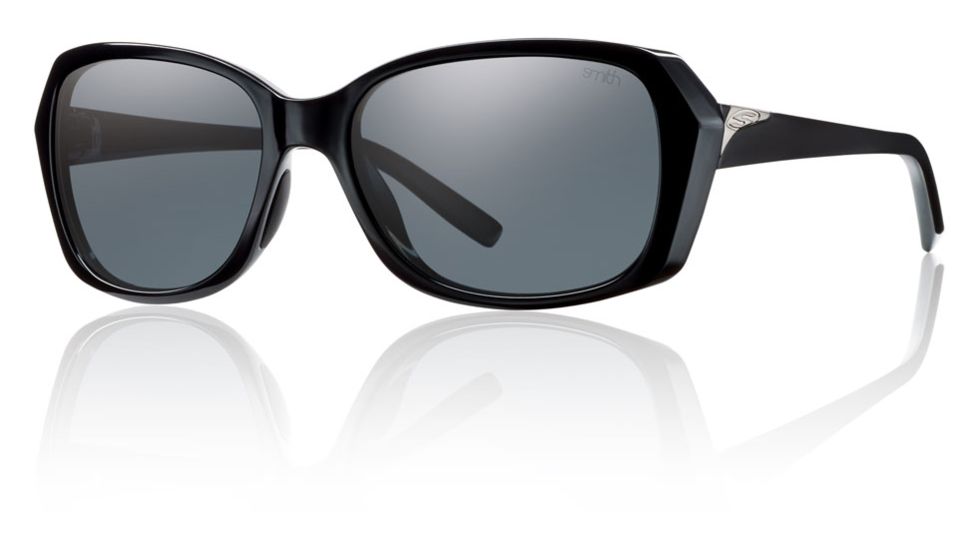 Smith Optics Womens Facet Sunglasses - Black Frame w/ Polarized Gray Lens FAPPGYBK