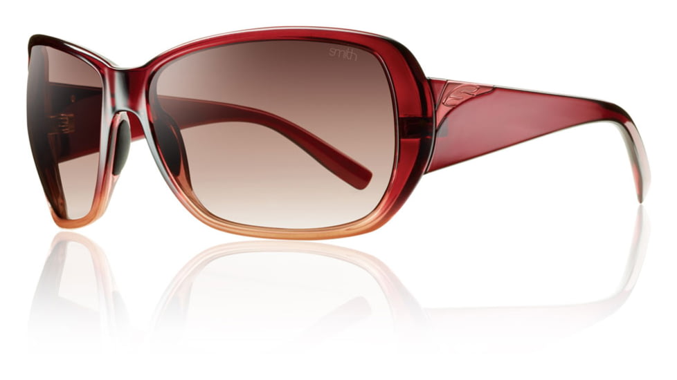 Smith Optics Womens Hemline Sunglasses - Scarlet Fade Frame w/ Sienna Gradient Lens HLPCSNGSF