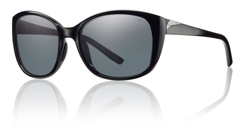 Smith Optics Womens Lookout Sunglasses - Black Frame w/ Polarized Gray Lens LTPPGYBK