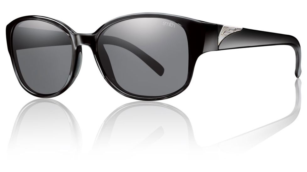 Smith Optics Womens Lyric Sunglasses - Black Frame w/ Polarized Gray Lens LYPPGYBK