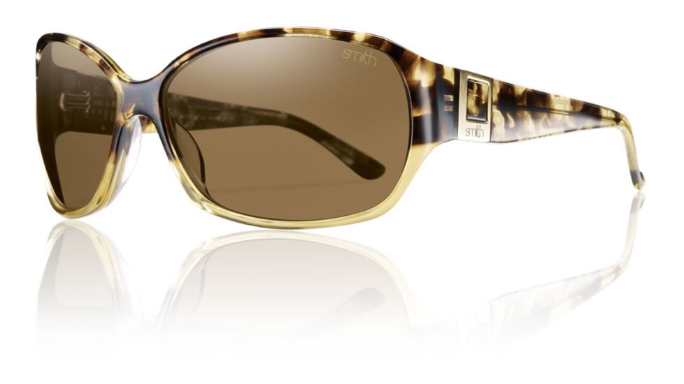 Smith Optics Womens Skyline Sunglasses - Amber Split Frame w/ Polarized Brown Lens SKTPBRAS