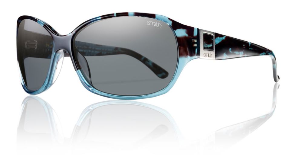 Smith Optics Womens Skyline Sunglasses - Lagoon Split Frame w/ Polarized Gray Lens SKTPGYLS