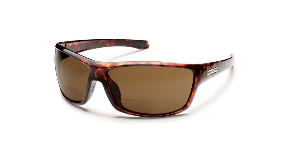 Suncloud Polarized Optics Conductor +2.00 Sunglasses - Tortoise Frame and Brown Polarized Polycarbonate Lens S-CDPPBRTT200