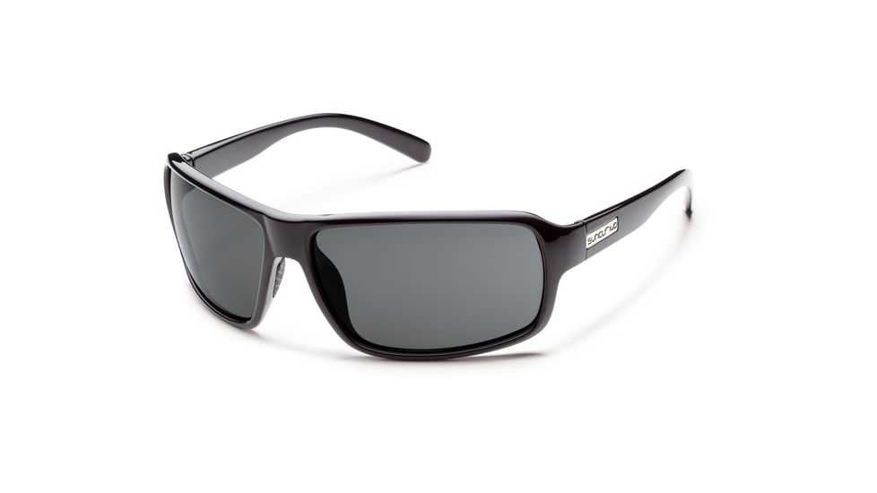 Suncloud Polarized Optics Tailgate Sunglasses - Black Frame and Gray Polarized Polycarbonate Lens S-TLPPGYBK