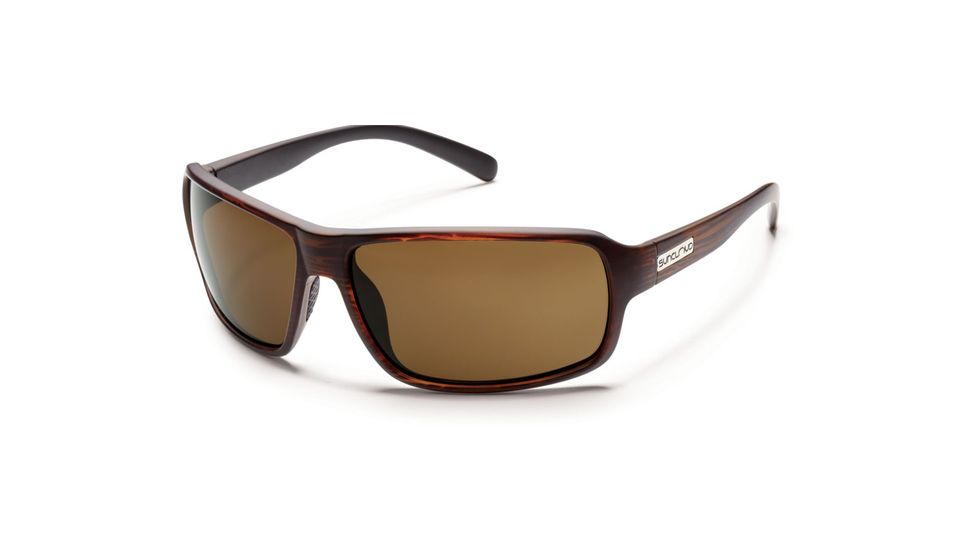 Suncloud Polarized Optics Tailgate Sunglasses - Burnished Brown Frame and Brown Polarized Polycarbonate Lens S-TLPPBRBR