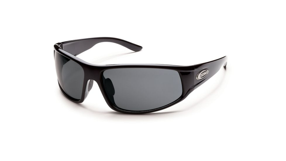 Suncloud Polarized Optics Warrant Sunglasses - Black  Frame and Gray Polarized Polycarbonate Lens S-WAPPGYBK