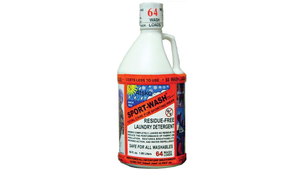 Atsko Sno Seal Sport Wash Laundry Detergent, 64 Oz, 1338Q