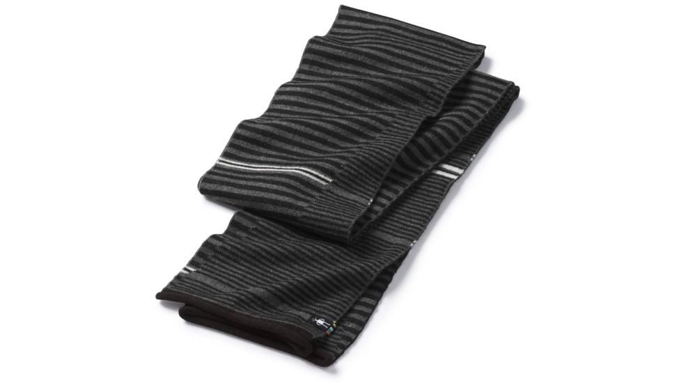 Smartwool Snow Drift Scarf-Unisex, Black, Unisex Medium, SW000454001-1FM