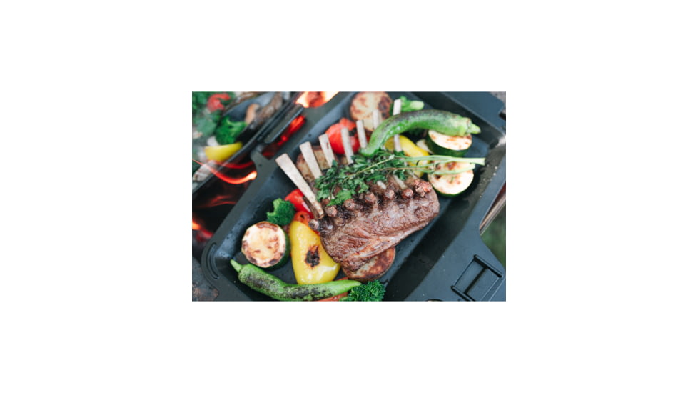 Snow Peak Cast Iron Sandwich Skillet, One Size, GR-050