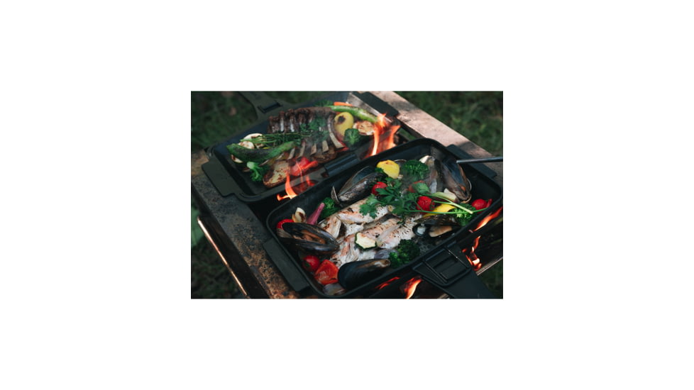 Snow Peak Cast Iron Sandwich Skillet, One Size, GR-050