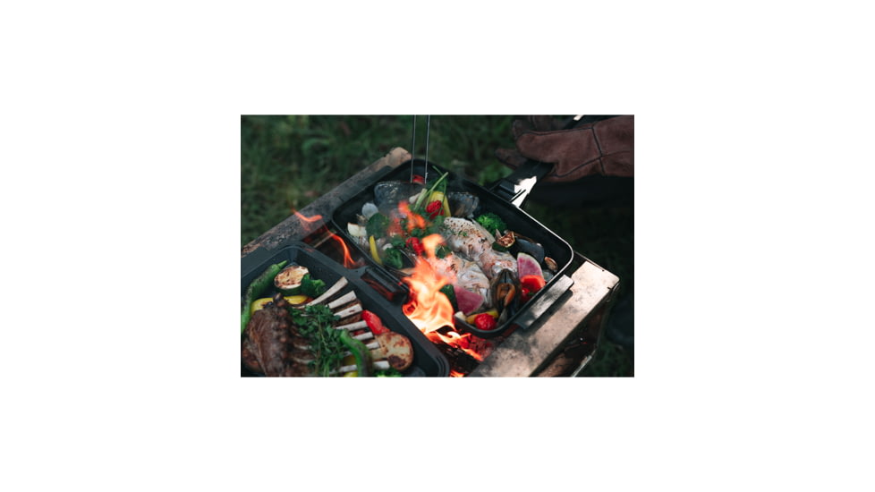 Snow Peak Cast Iron Sandwich Skillet, One Size, GR-050