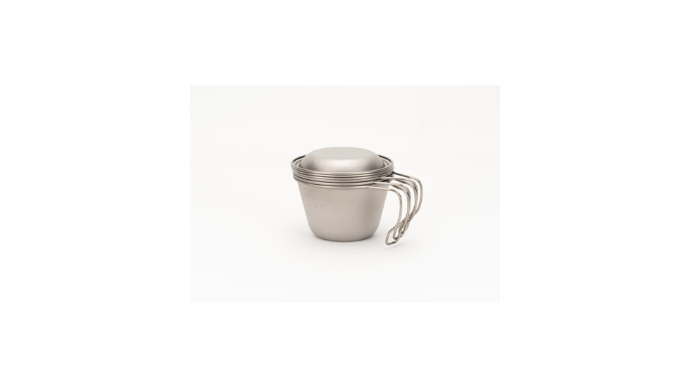 Snow Peak Deep Titanium Backpackers Cup with Lid, Titanium, One Size, E-314