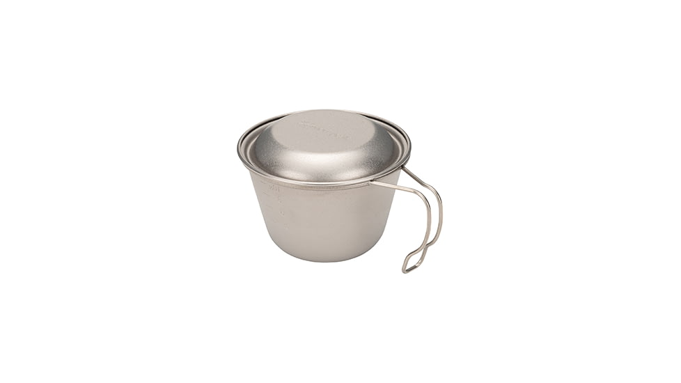 Snow Peak Deep Titanium Backpackers Cup with Lid, Titanium, One Size, E-314