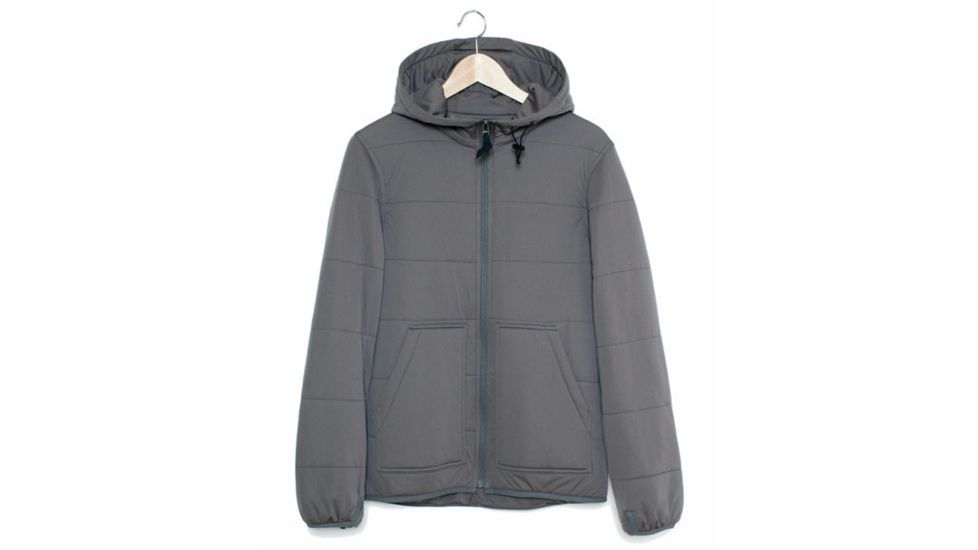 Snow Peak Flexible Insulated Hoodie - Men's -Grey-Small