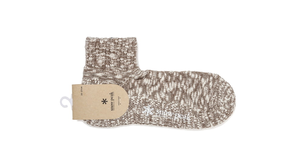 Snow Peak GaraGara Socks, Brown, S, UG-60902BR