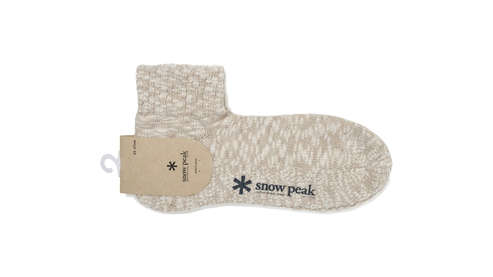 Snow Peak GaraGara Socks, Ivory, M, UG-61003IV