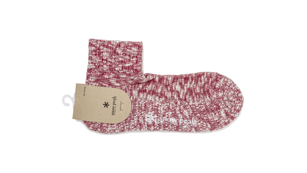 Snow Peak GaraGara Socks, Red, S, UG-60902RE