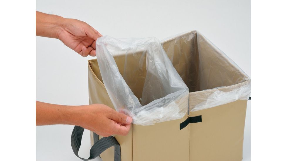 Snow Peak Garbage Trash Bin, Light Brown, DB-020