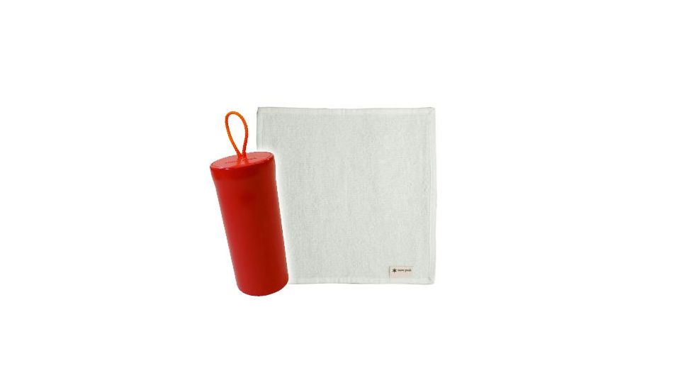 Snow Peak Hand Towel &amp; Case, Off-White, 501609