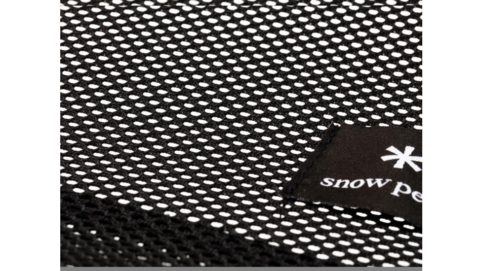 Snow Peak Mesh Folding Bench, Black, LV-071M-BK