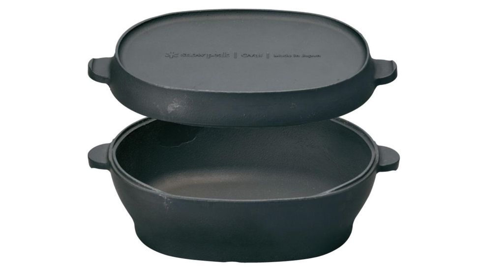 Snow Peak Micro Oval, Cast Iron Oven, Black, CS-503R