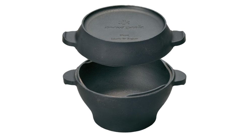 Snow Peak Micro Pot, Cast Iron Oven, Black, CS-501R