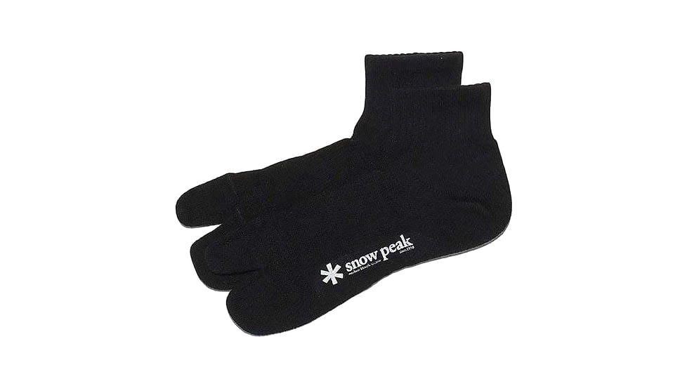Snow Peak Mid Tabi Sox, Black, S, 23-25, UG-692BK