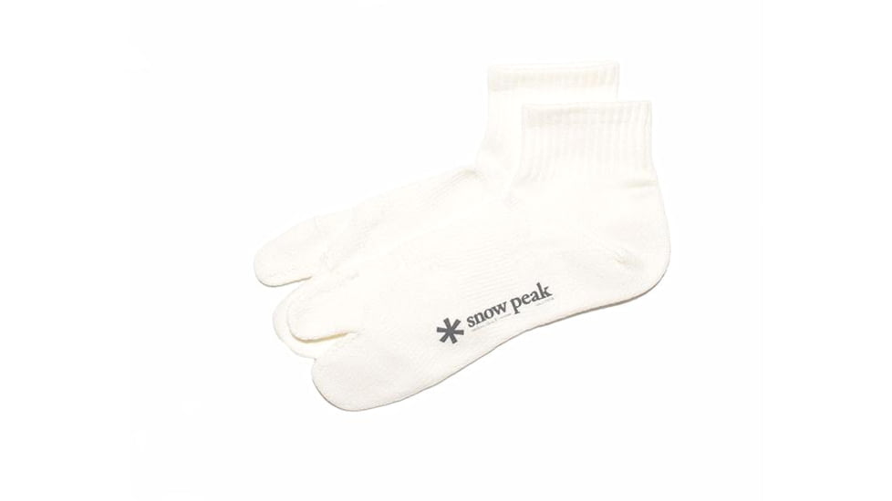Snow Peak Mid Tabi Sox, White, S 23-25, UG-692WH